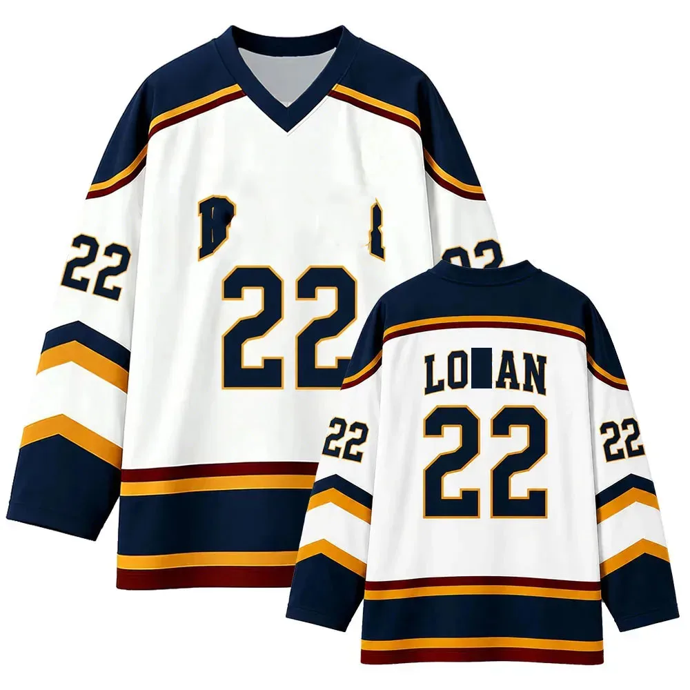 Damen Herren Kleidung Off Campus University Hockey Jersey Graham 44 22 DI LAURENTIS 66 Tucker46 T-Shirt Sommer-T-Shirts mit V-Ausschnitt – Detail 2
