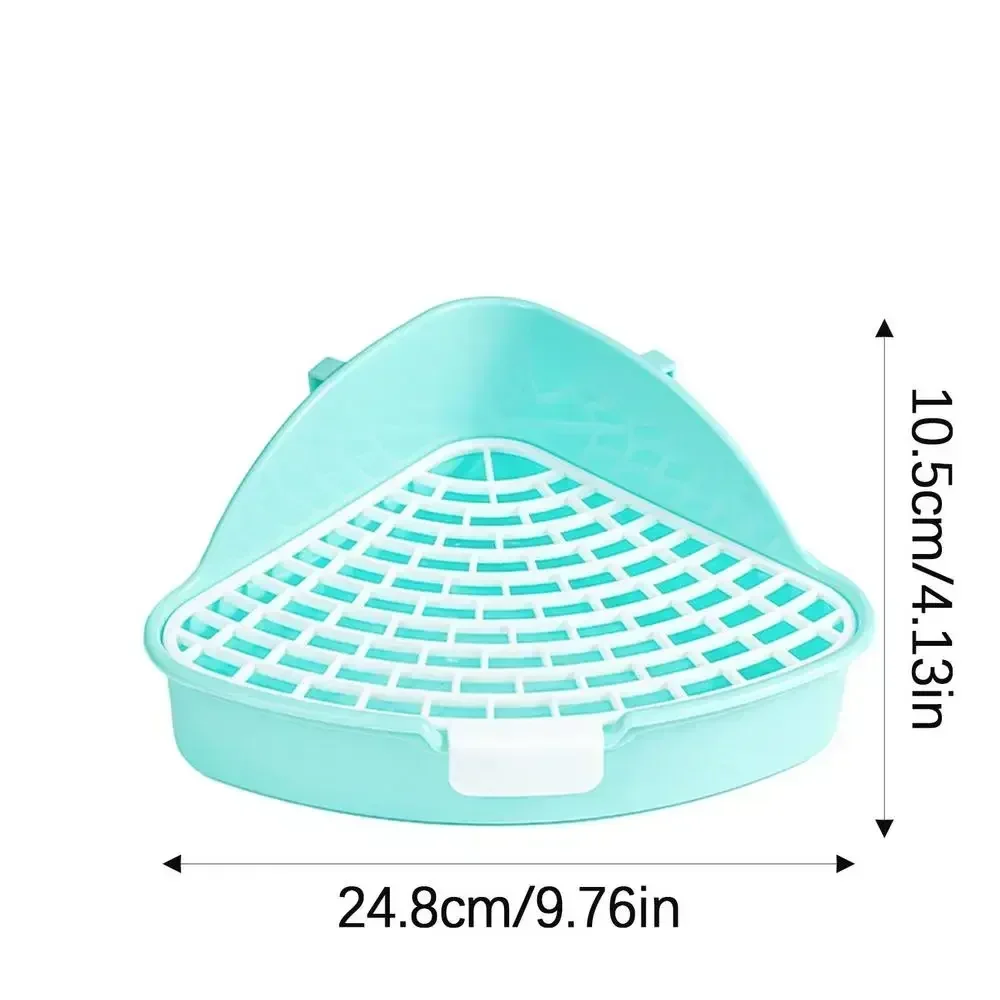 Triangle Animal Pet Cat Rat Rabbit Pee Potty Trainer Litter Tray Toilet Corner For Small Pet Guinea Pig Toilet Litter Box