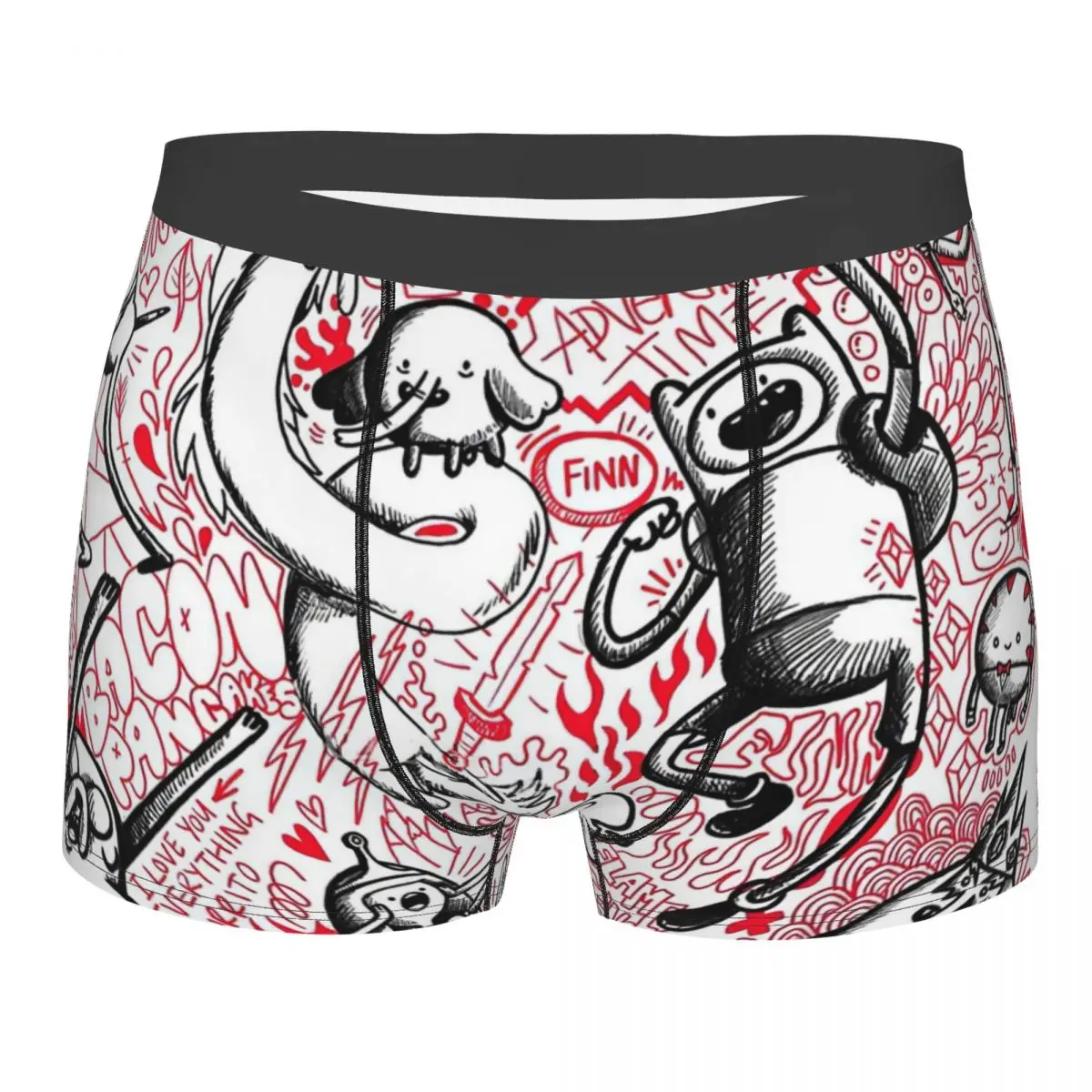 

My Adventure Time Sketchbook Underpants Breathbale Panties Male Underwear Print Shorts Boxer Briefs