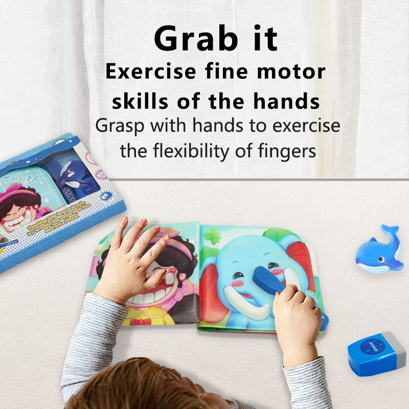 مادة Sezoz EVA عادات جيدة لتطوير فرشاة التنوير للأسنان تحافظ على نظافة التعليم المبكر كتاب ألعاب الأطفال #2