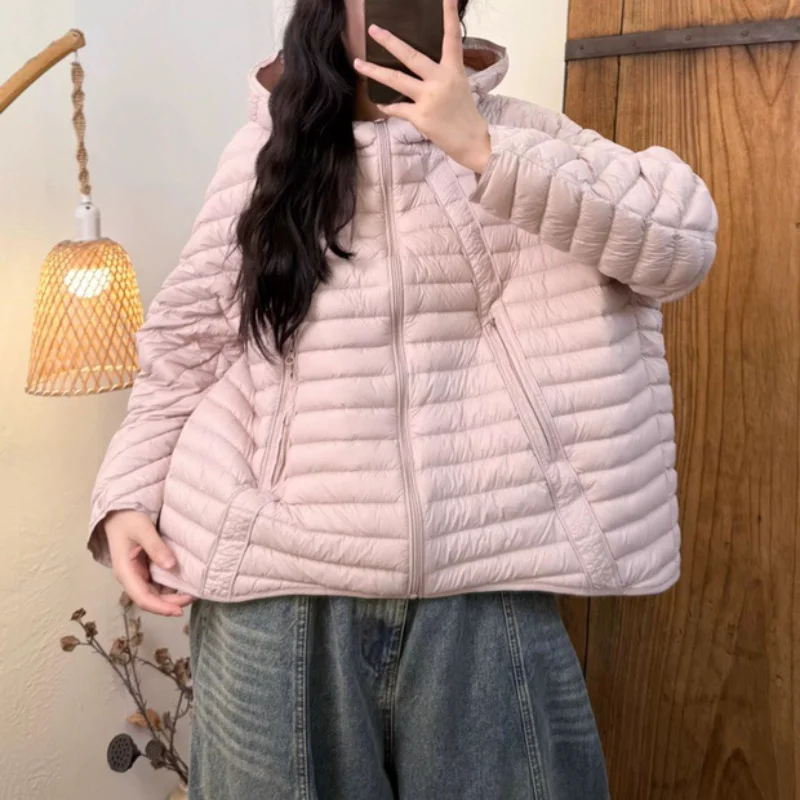 Women's Down Jacket 2025 Winter New Arrival Korean Style Oversized Hooded Fashion Thickened Warm Coat
