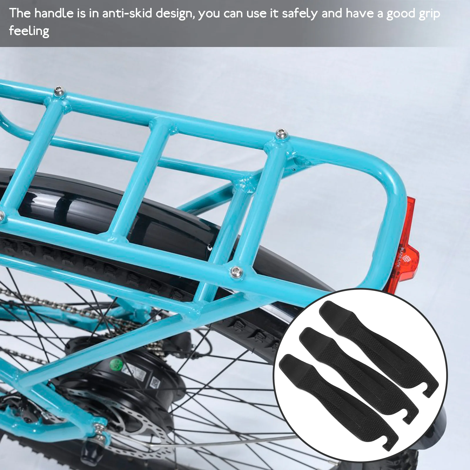 

3pcs Bike Tire Levers Heavy Duty Anti-Slip For Mountain Bike Repairing Tool Tire Dismantling Cycling Maintenance Equipment