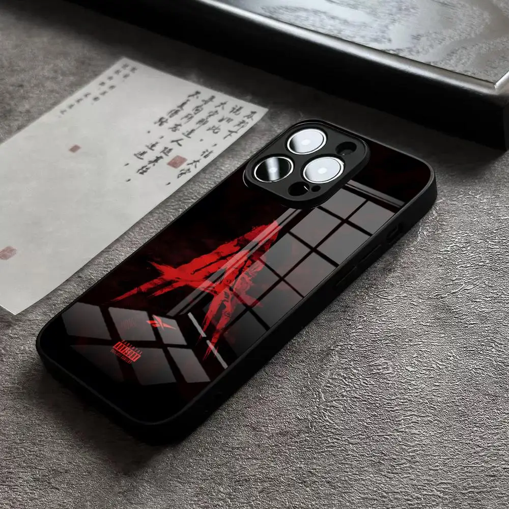 Etui na telefon z rapera A- Anuel AA, szklana obudowa na iPhone 17, 16 Pro Max, 14 Plus, 12, 13 Mini, 11, 15, X, XR, XS, 8, 7 Plus, SE — zdjęcie produktu 4