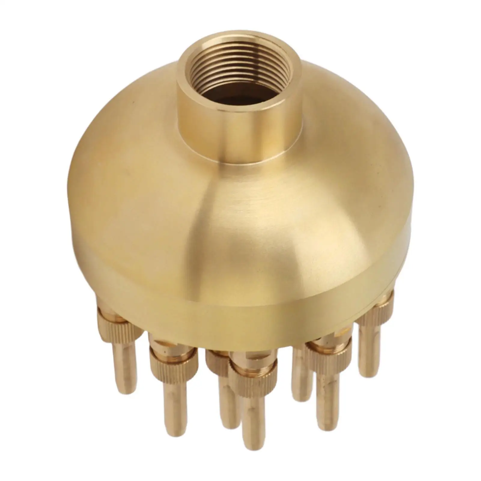 

High Strength Brass Fountain Nozzle Sprinkler Adjustable 2.5m Spray Height Flexible Three Layers Spray Head