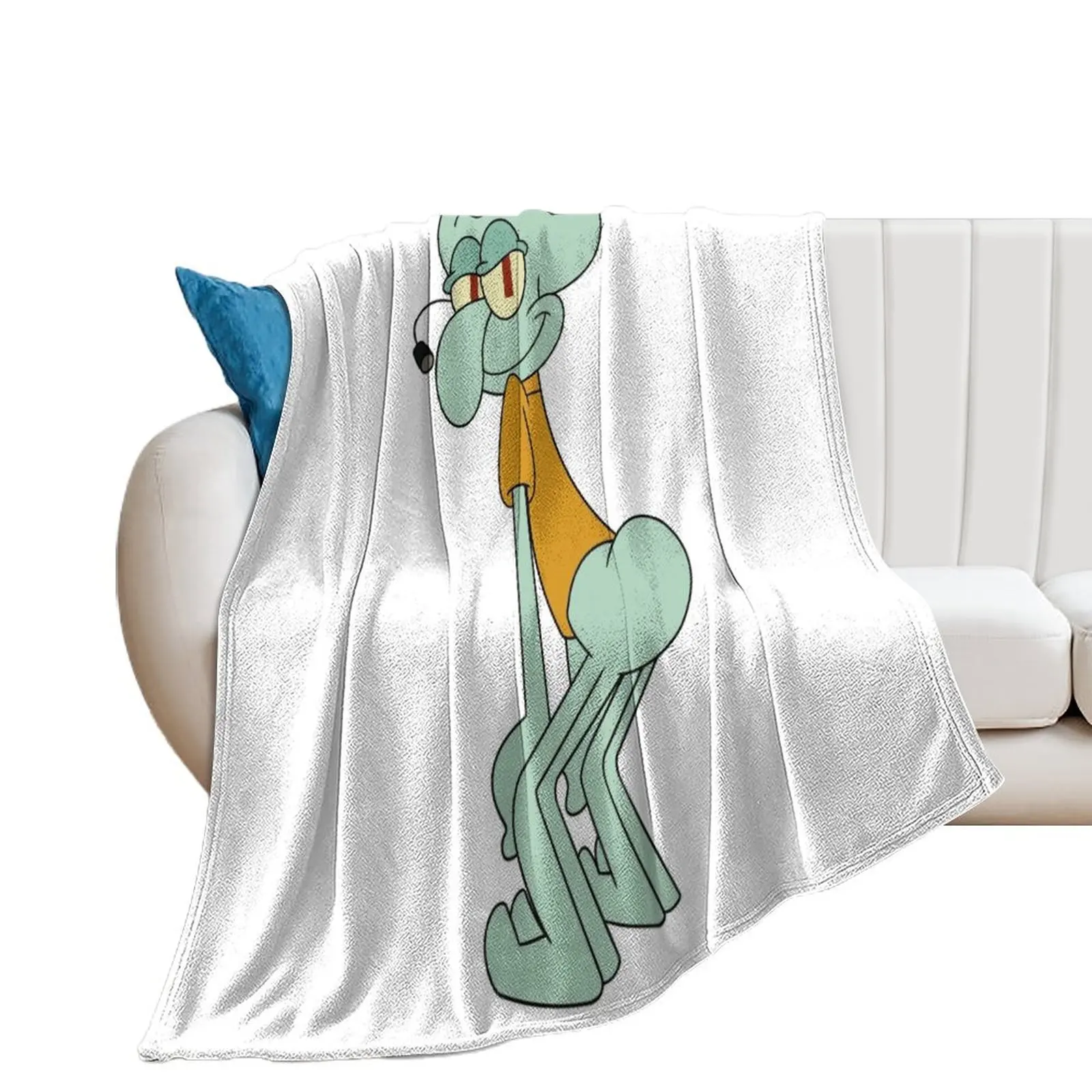 Squid Dancing Throw Blanket Plaid on the sofa Blankets For Sofas Flannels Large Blankets