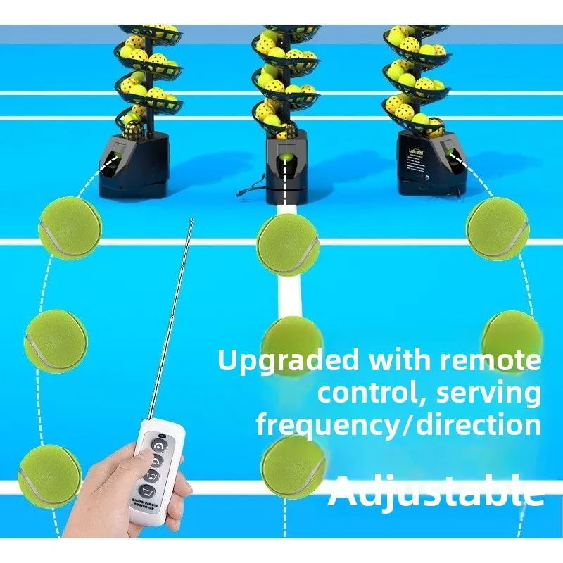 Tennis pickleball universal remote control throwing machine, self-service service machine single sparring machine