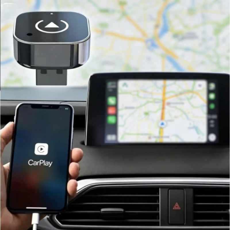 NEW Wireless 2 in 1 CarPlay Android Auto Adapter Smart USB Dongle Auto Connect Plug Play for iPhone Android Factory Wired Cars