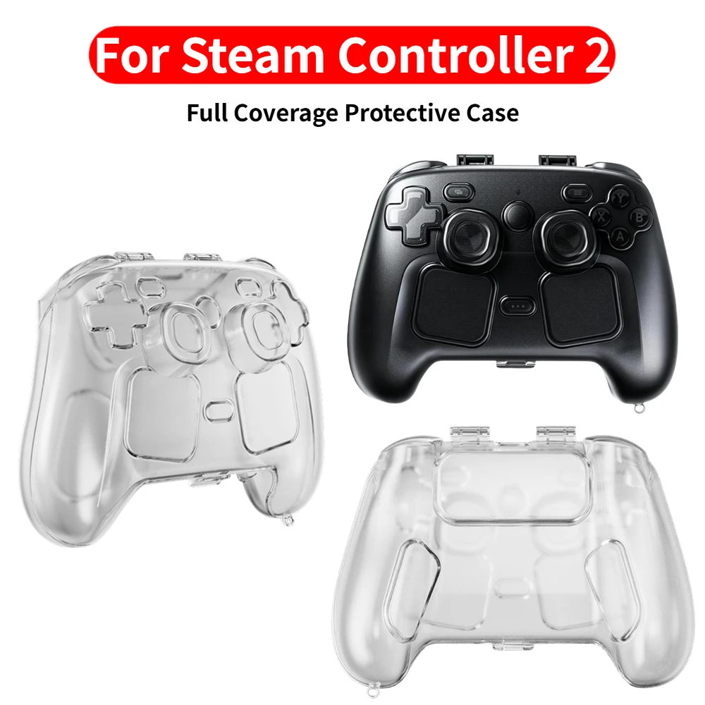 for Steam Controller 2 Transparent Protective Case Cover Joy