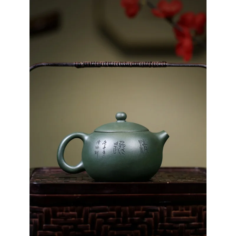 Small Capacity Handmade Yixing Famous Purple Clay Pot Little Teapot Single Teapot Household Tea Set Green Clay Xi Shi Pot