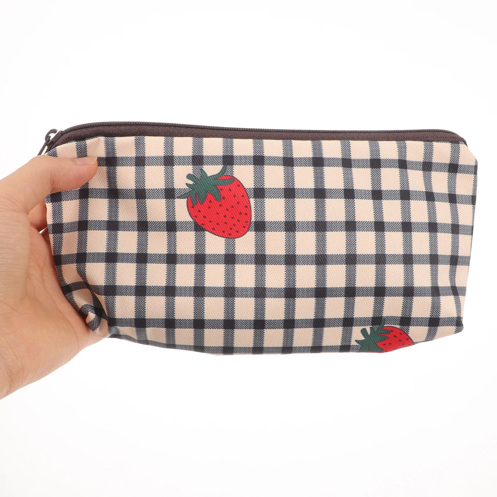 

Large Capacity Pencil Bag Cute Strawberry Pattern Multi-Function Stationery Organizer for School Office Supplies Storage