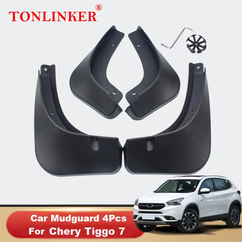 

TONLINKER Mudguard For Chery Tiggo 7 Tiggo7 2016-2020 Mud Flaps Mudguards Splash Guards Fender Car Mudflaps 4Pcs Car Accessories