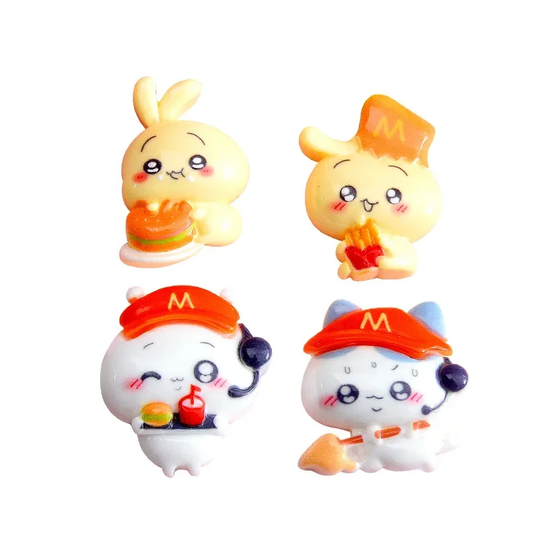 كرتون أوساجي واو كبوشون راتنج طعام مسطح الظهر ، مواد مشغولات يدوية ذاتية الصنع ، سحر صناعة المجوهرات ، 5 من من DIY #5