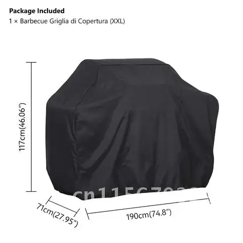 Grill Cover BBQ Waterproof Barbeque Cover Gas Charcoal Electric Barbe Anti Dust Rain UV Accessories Outdoor Garden