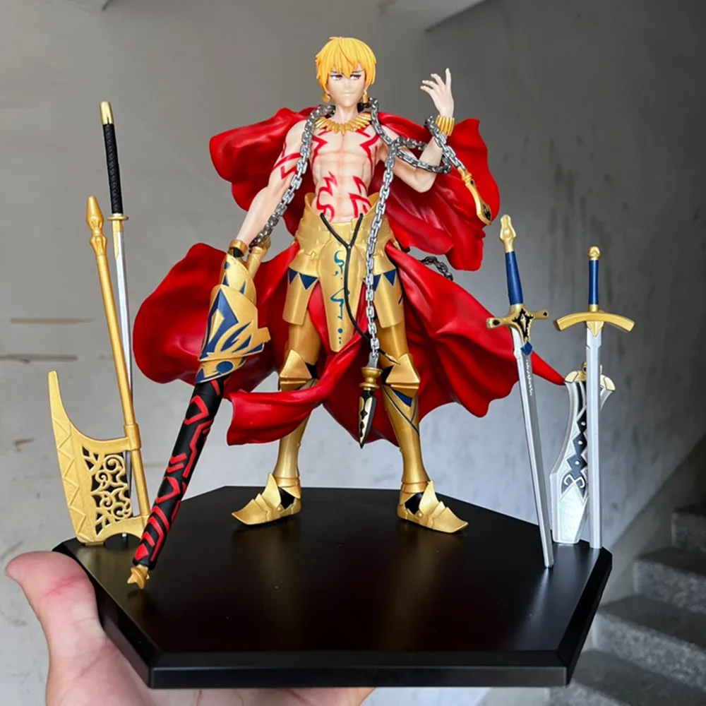 FGO Gilgamesh Fate Prototype Archer Servent Standing Model 26CM PVC Action Figure Model Doll Toys