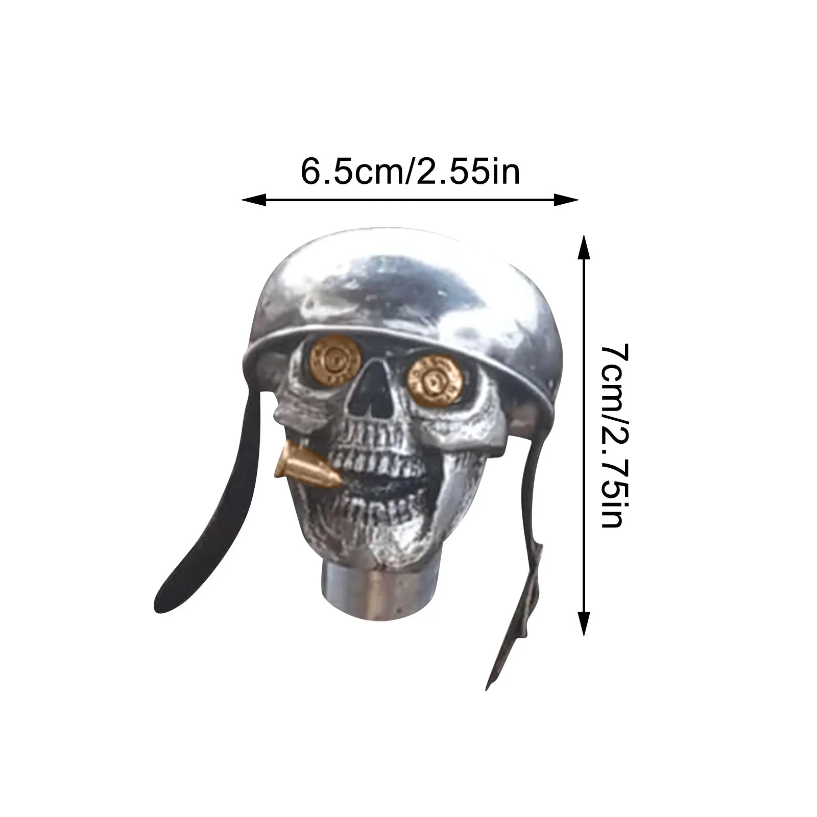 الجماجم الجندي قبضة يدويا مقبض تروس الشظية الشيطان الجماجم سيارة عصا شيفتر مقبض الهيكل العظمي نمط ناقل حركة أوتوماتيكي #6