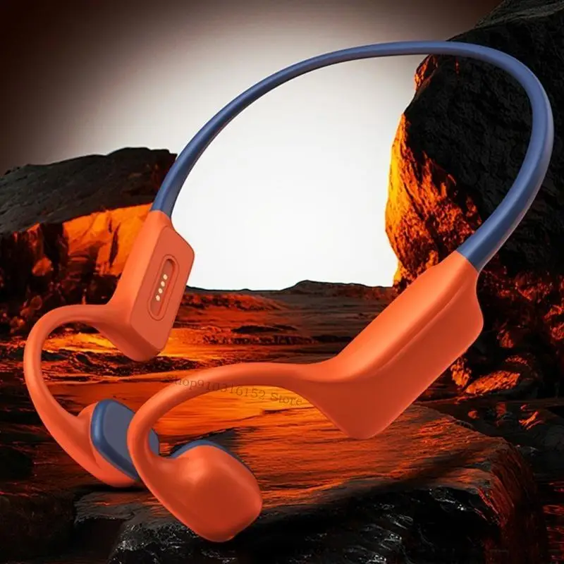 Sports Bone Conductions Headphones 32GB Music Storage IPX8 Waterproof Design Wireless Bluetooth-compatible 5.0 Connectivities
