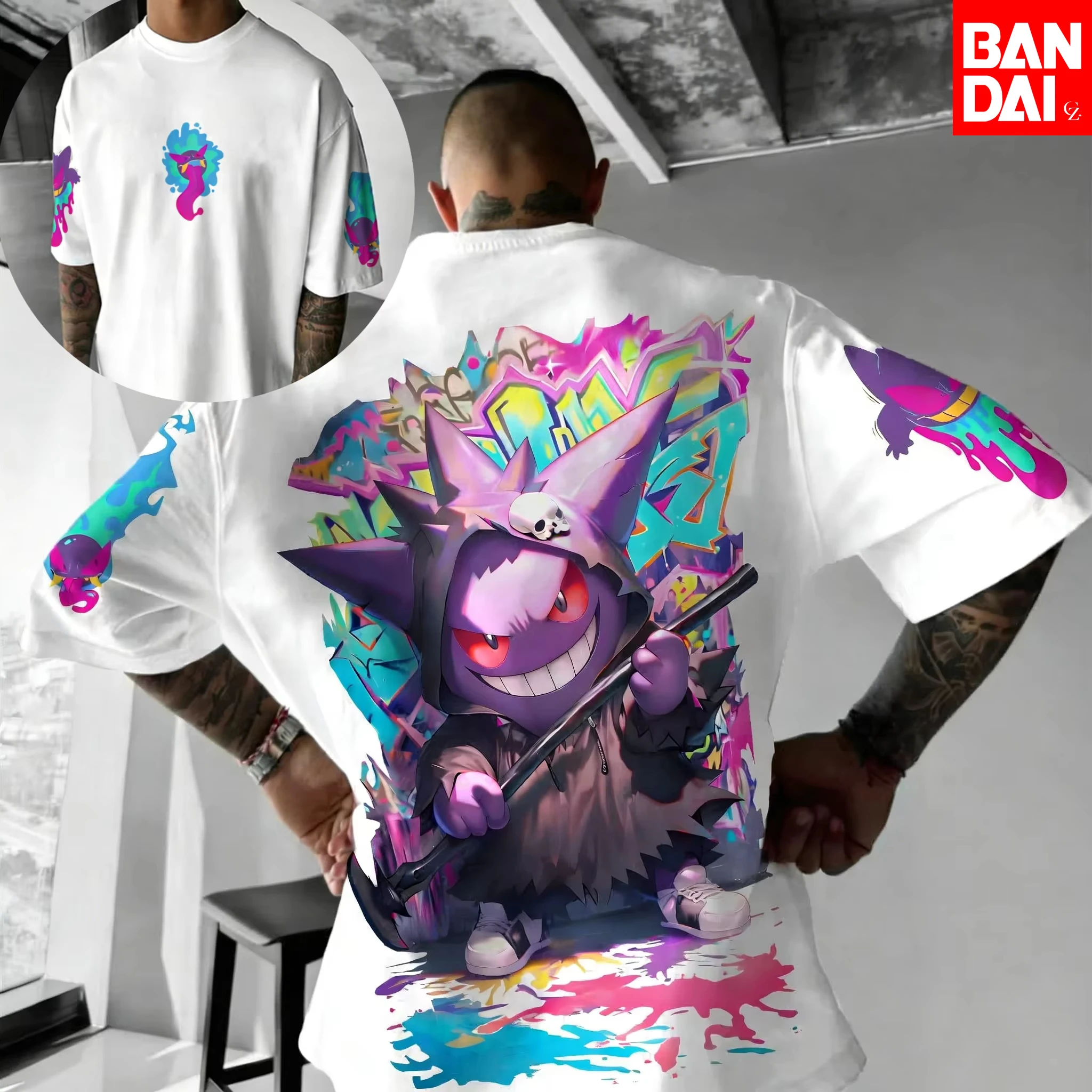 nova-camiseta-esportiva-unissex-2025-pokemon-anime-gengar-estampada-de-manga-curta-solta-e-confortavel-para-casais