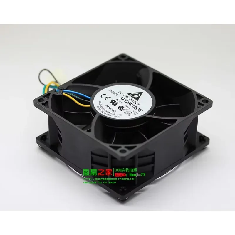 

Delta Electronics AFC0912DE L721 DC 12V 3.00A 90x90x38mm Server Cooling Fan