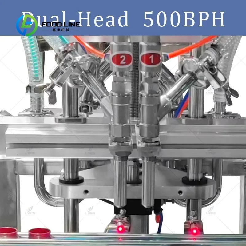 High Precision Customized Middle Type Piston Pneumatic Filling Machine Fully Automatic for Ointment Honey Detergent