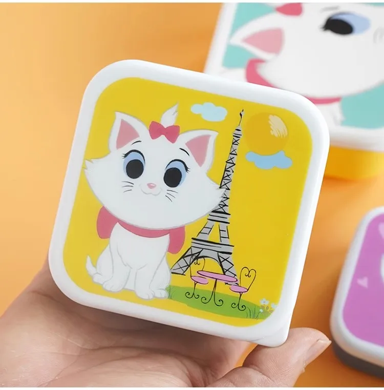 Nette Cartoon Tier Muster Bento Box kinder Tragbare Obst Box Kinder Mini Snack Box Lunch Box 4 teile/satz – Detail 4