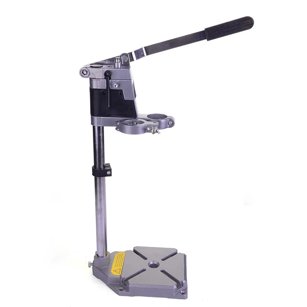 Electric Drill Bench Repair Tool Stand Mini Drill Stand Chuck Clamp with Working Table Cast Iron Bottom