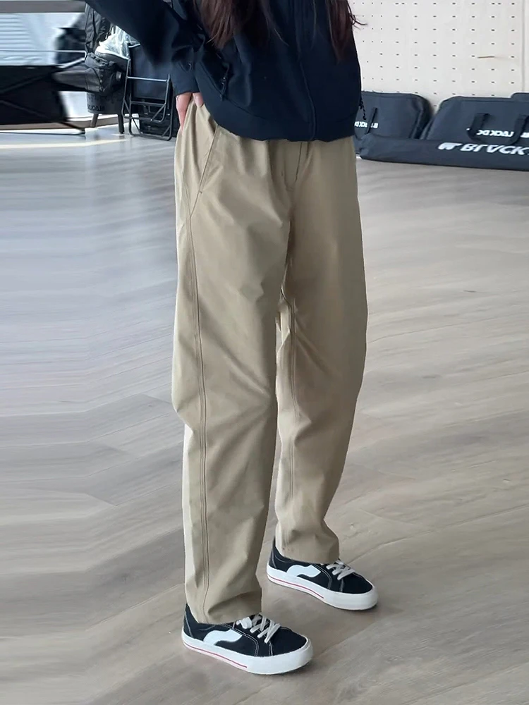 

Khaki Soft Three-Proof Men's Summer Quick-Dry Waterproof Paratrooper Pants Outdoor Mountain Climbing Workwear Trousers