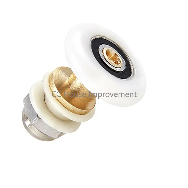 8 PCS 20/23/25/27mm Diameter Shower Glass Sliding Door Hanging Wheel Roller Bathroom Sliding Cabinet Eccentric Pulleys