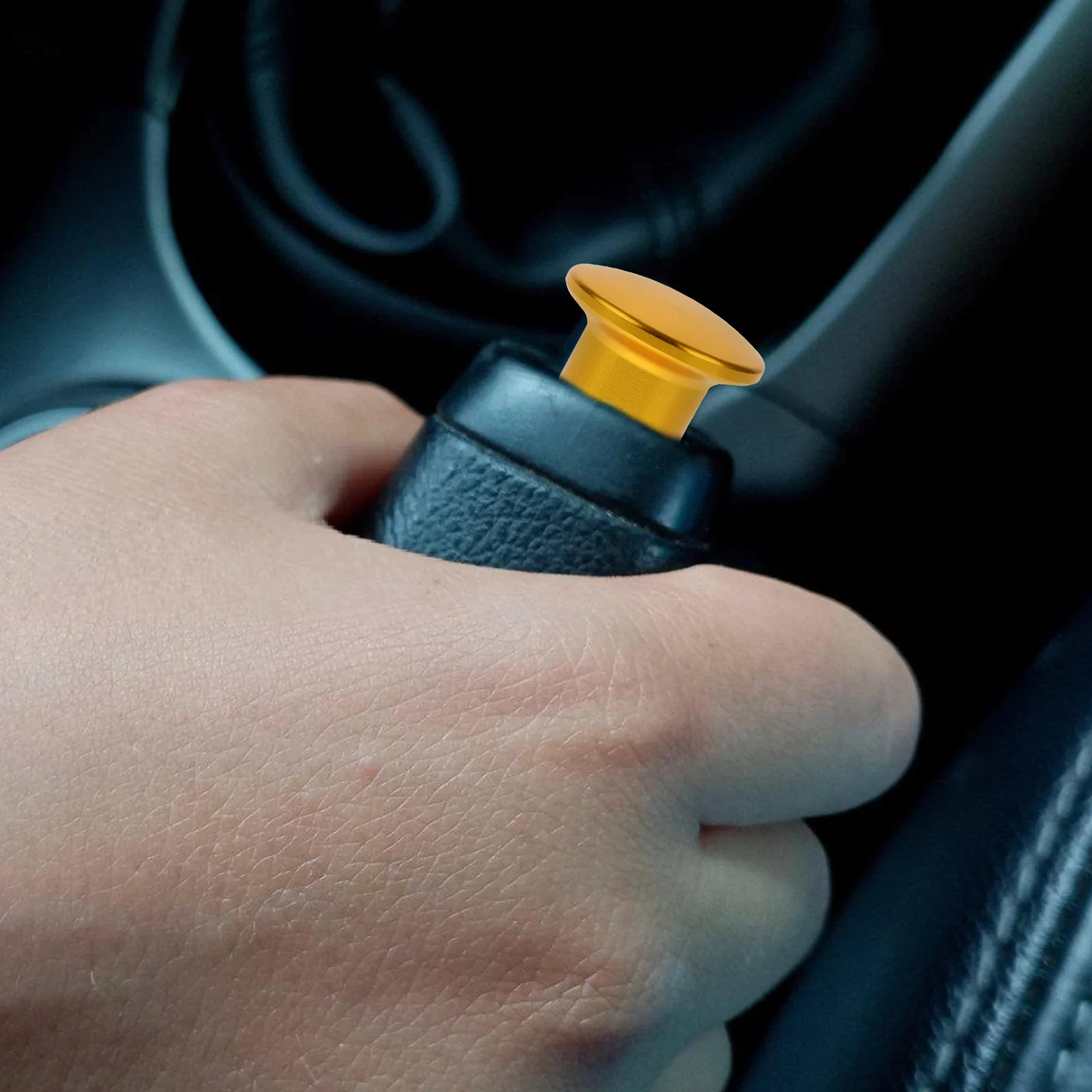 

Drift Handbrake Button Cover Aluminum Alloy Durable Styling Car Interior Supply Turn Lever Knob Emergency Cover