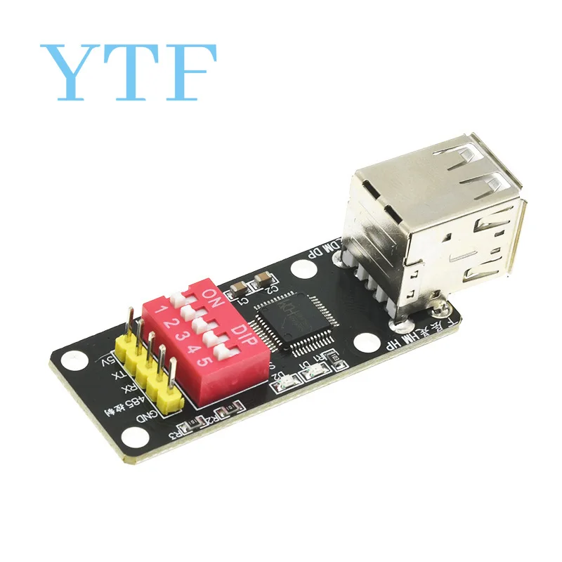 Ch9350 Módulo Escondia Teclado Mouse Para Porta Serial Teclado Virtual Scanning Gun Para Porta Serial KVM