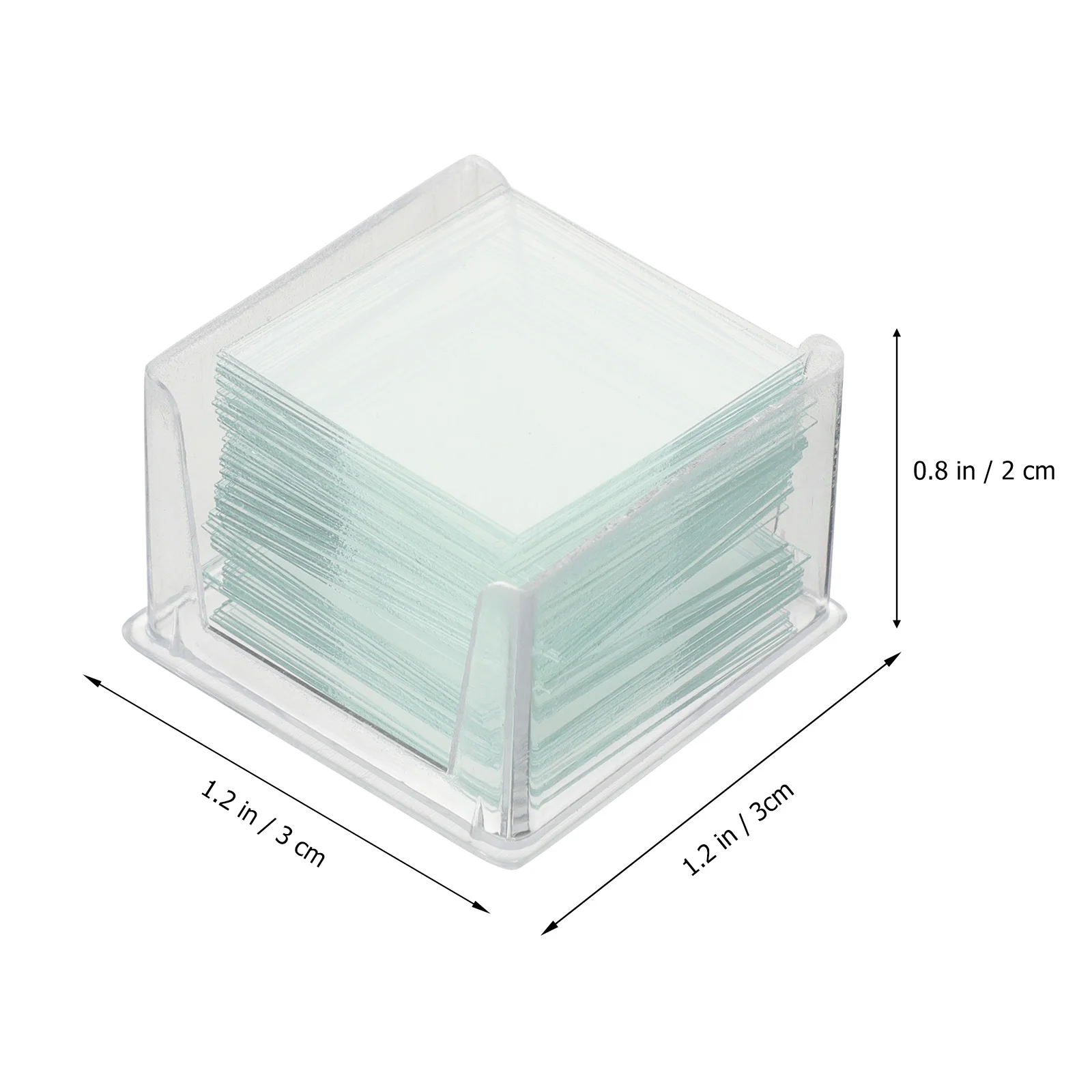 1000 Pcs/10 Boxes Microscope Cover Slips Microscope Cover Glass for Labs Labs Cover Slips Labs Cover Glass