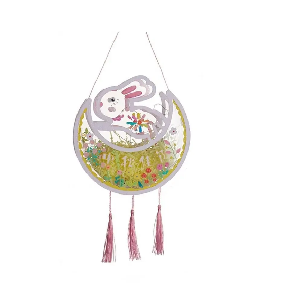 

Intangible Cultural Heritage Mid-Autumn Festival Lantern Transparent Handmade Handheld Rabbit Lantern Handhold Luminous