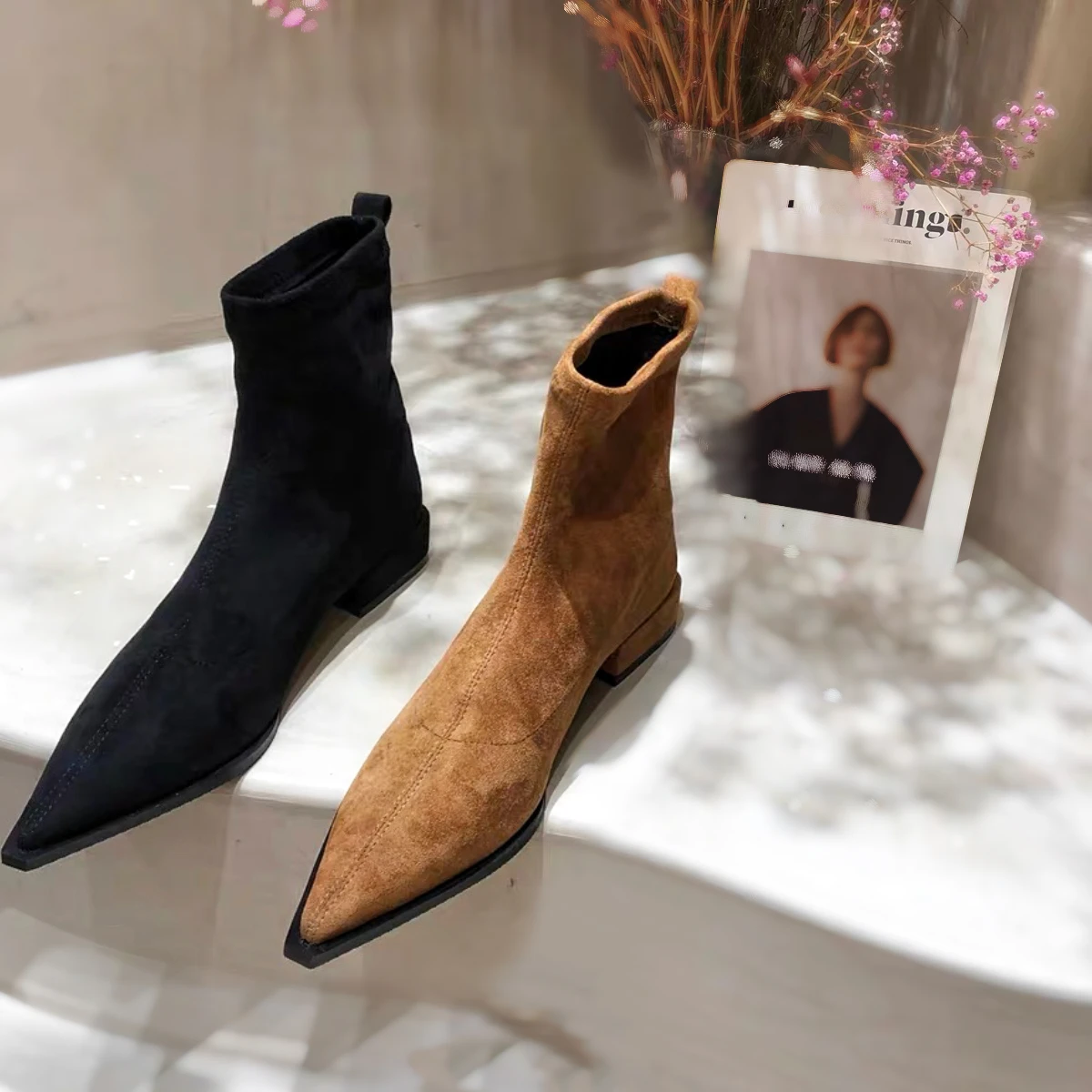 Bottines en daim pour femmes,  - Women'S Fashion Trends Fall 2025 avis et prix