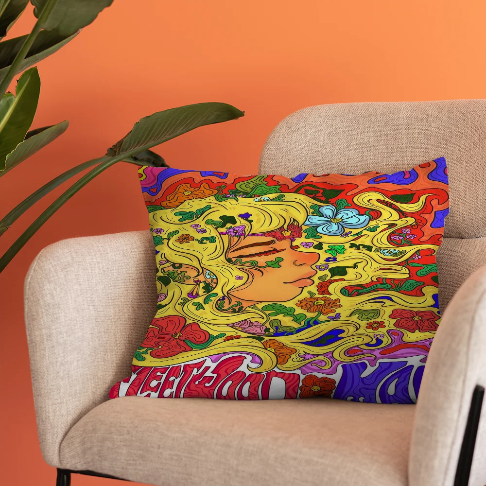 Fleetwood Mac Cushion Cover Pillowcase Upholstery Sofa Throw Pillow Home Decor Pillowcas