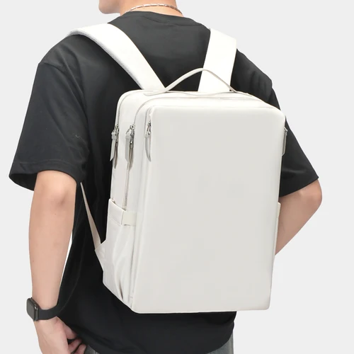 Imagen 1 del producto Mochila Bolsa para computadora portátil de negocios para viajes de negocios, viajes, desplazamientos, mochila liviana, elegante, simple, joven, gran capacidad, bolso de mano para mujer para viajes internacionales