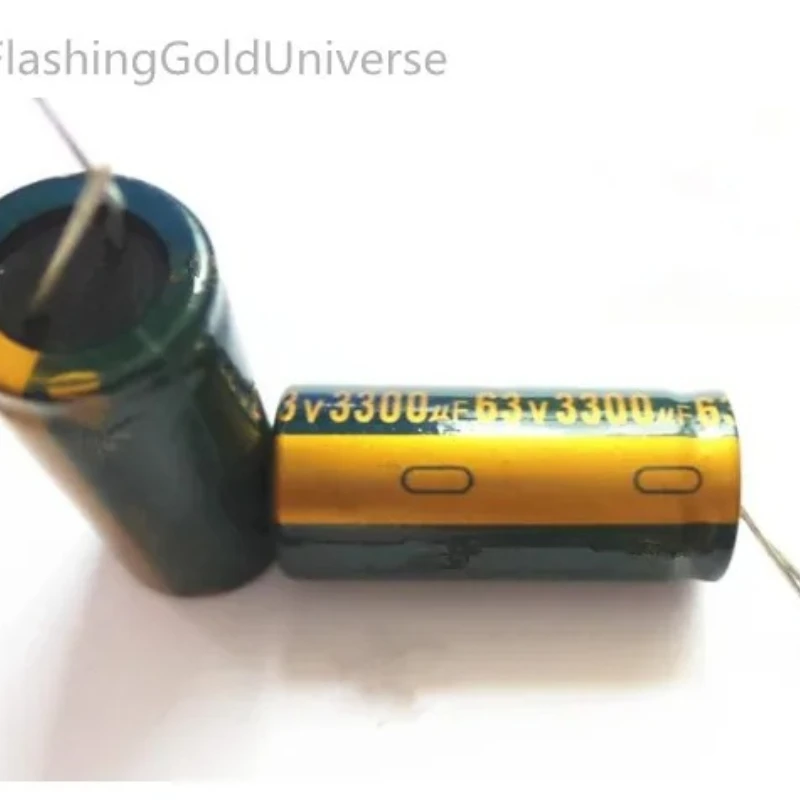 25PCS 63V 3300UF 3300UF 63V     Electrolytic Capacitors volume: 18X35 best quality New origina