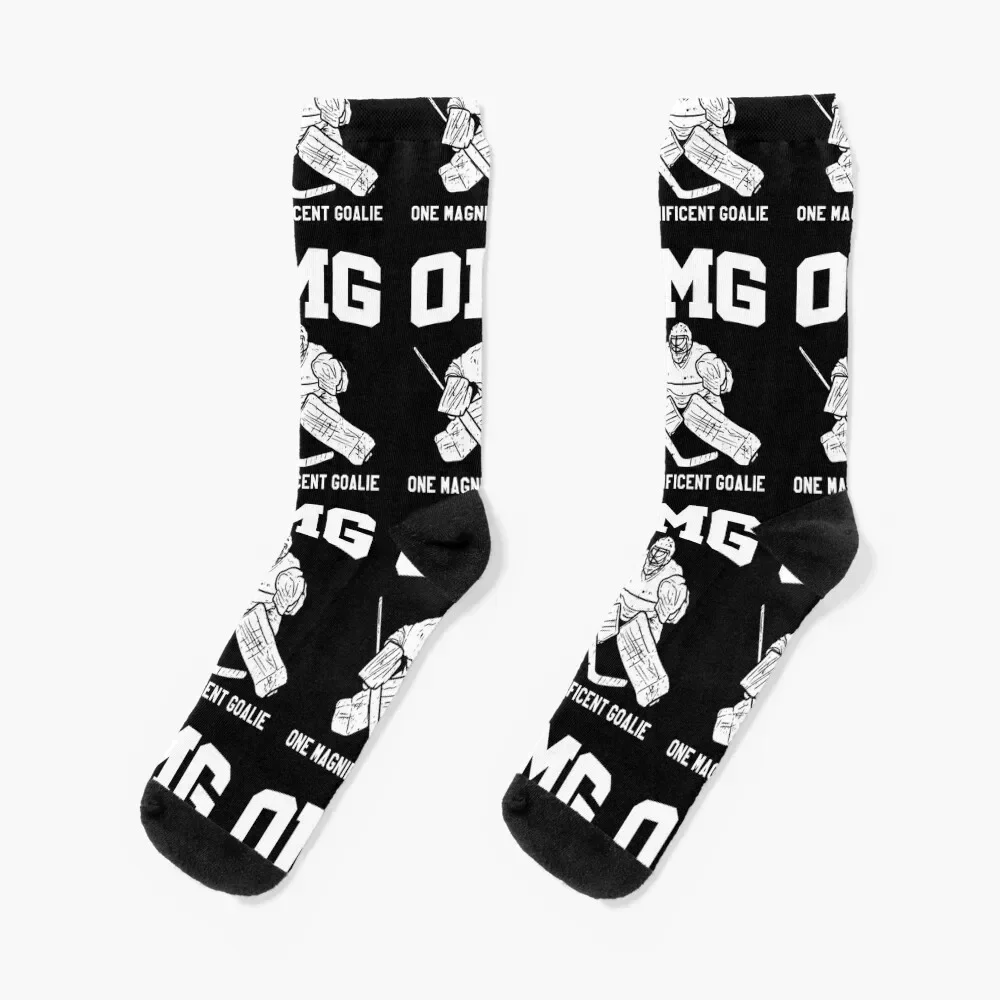 Ice Hockey Goalkeeper Goalie Hockey Keeper Gift Socks custom sports winter gifts designer Socks For Girls Men's