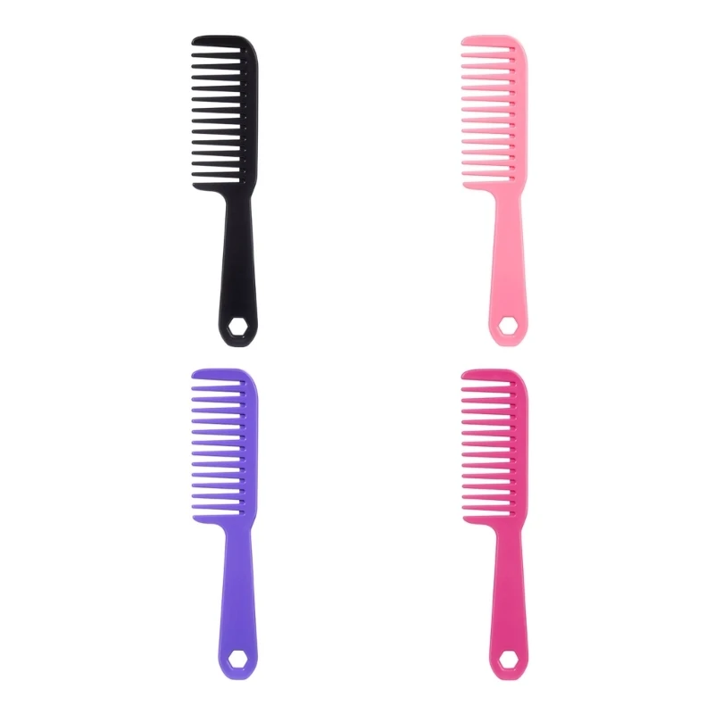 Professional Hairdressing Comb with Wide Teeth and Long Grip Women's Long Hair Comb for Salon and Home Use