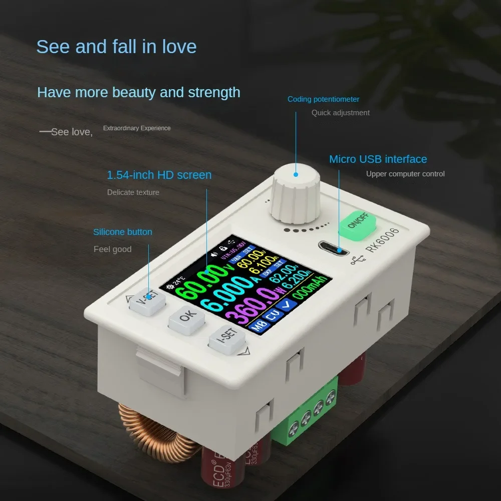 RK6006 Adjustable DC Stable Voltage Maintenance Experimental Power Supply Constant Voltage and Current 6A