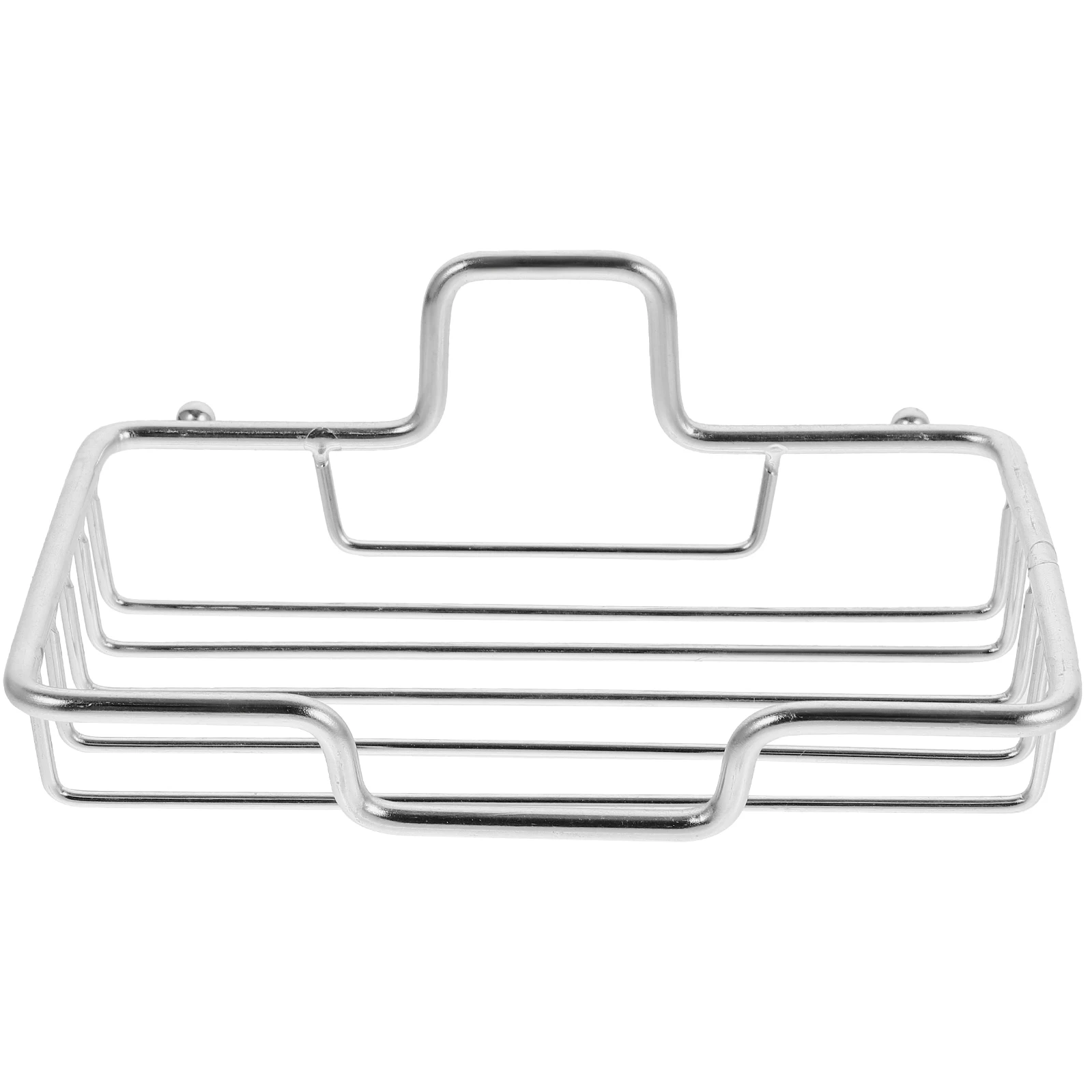 

Soap Dish Stainless Steel Wall Mount Holder Drainage Tray Bathroom Storage Box Square Reusable Longlasting Humanized