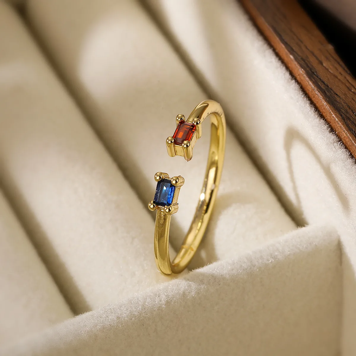 New Stainless Steel Zirconia Ring for Woman Gold Color Simple Style Ring Festival Party Fashion Jewelry Dropshipping