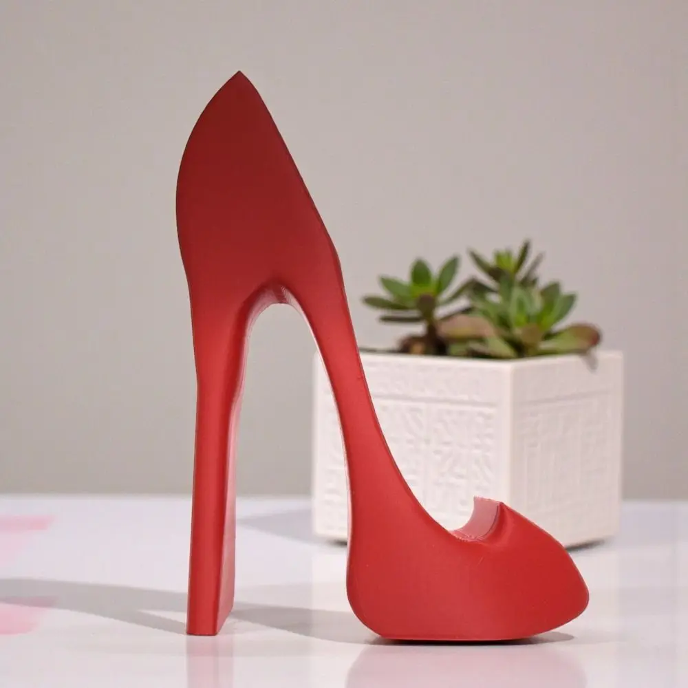 

3D-печатная подставка для телефона в виде туфель на высоком каблуке, противоскользящая, универсальная, креативная, многофункциональная