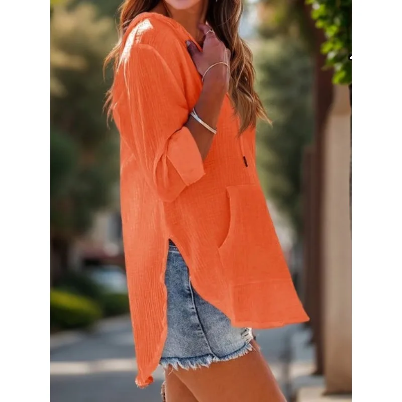 

Plus Size 1XL-5XL Women's Fashion Loose Crewneck Pullover Ladies Casual Drop Shoulder Pullover Women Casual Clothing Sweatshirt