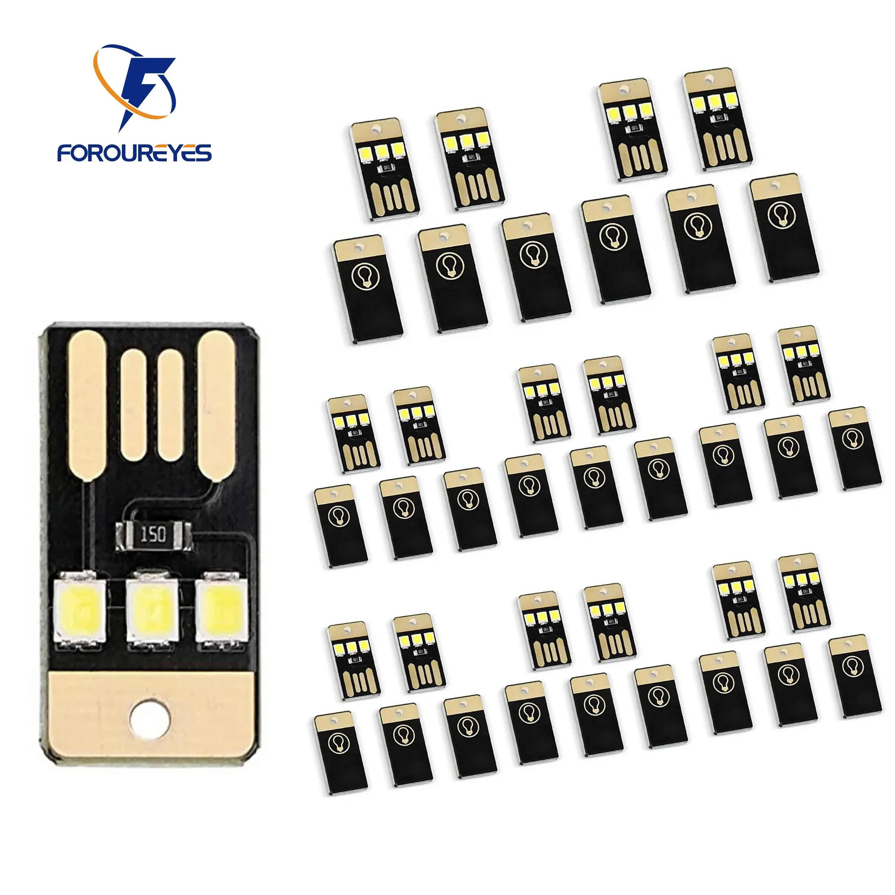 40pack Book Light Mini Night Lighting 2835SMD Book Lamp Bulb 5V 0.2W Led Usb Light for Power Bank Computer Laptop