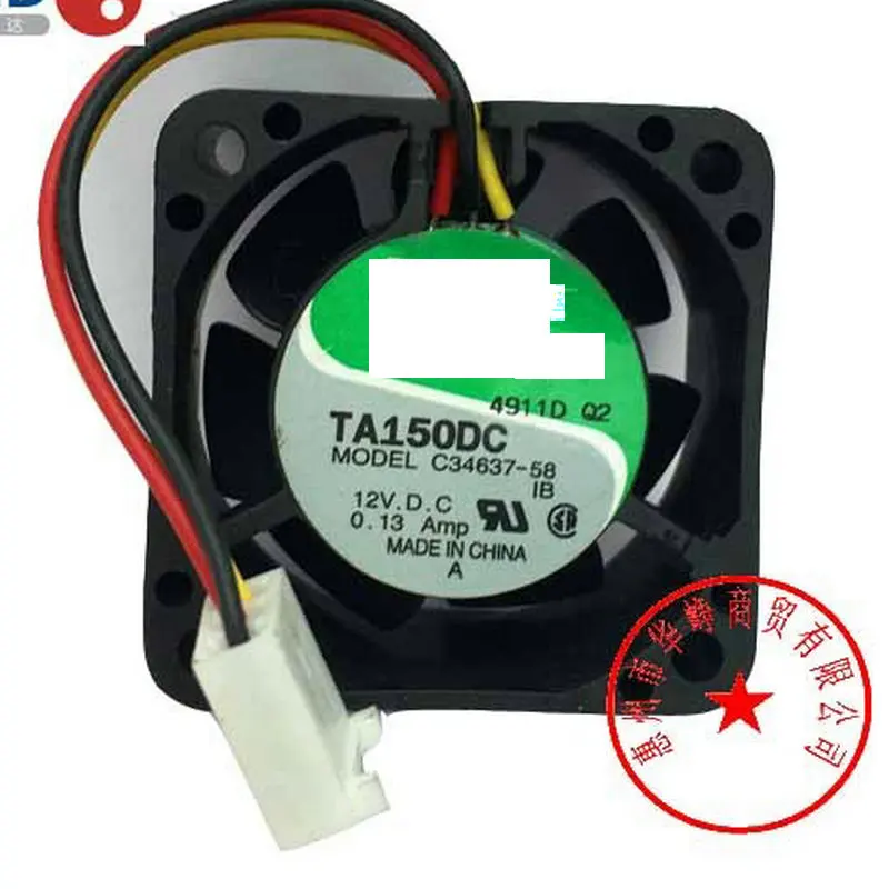 4CM  4020 12V 0.13A TA150DC C34637-58 Cooling Fan