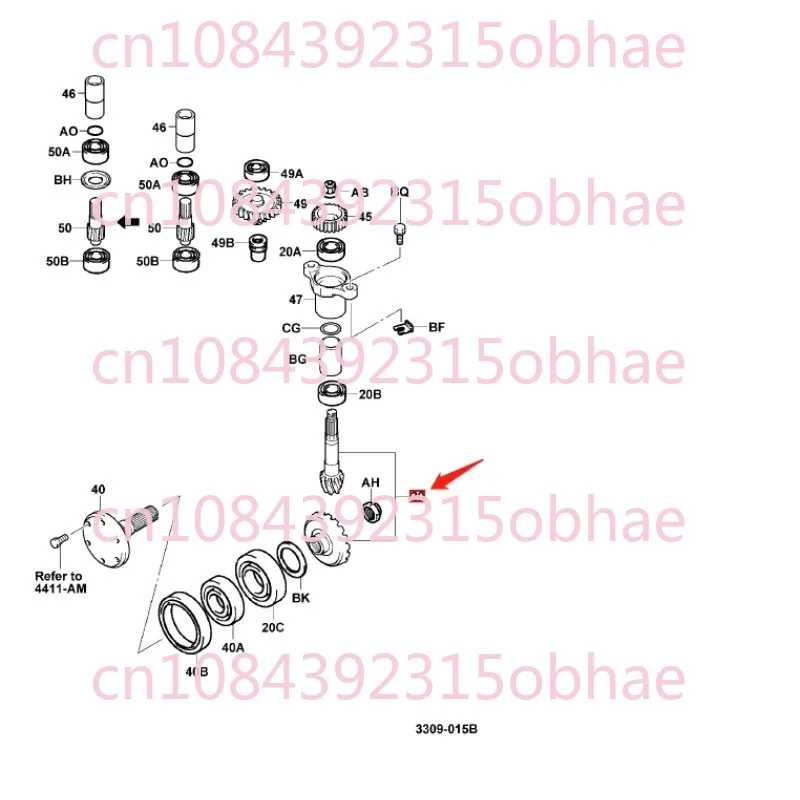 Electric Forklift Accessories 7fbr10-18 Gearbox Disc Angle Gear Umbrella Teeth 33103-13900-71