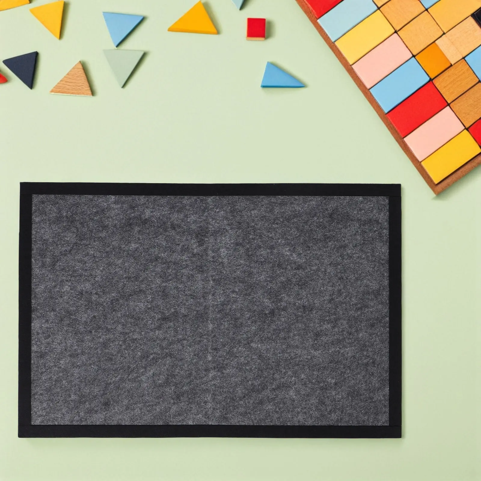 Folding Jigsaw Puzzle Board Non-Slip Felt Mat with Thick Edge Frame Storage Cover Portable Puzzle Assembly Pad for Kids Adults