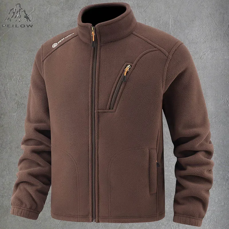 Warm Polar Fleece Jacket Men Winter Thicken Tactical Outdoors Sports Military Softshell Hiking Camping Coats Parkas Men Clothing