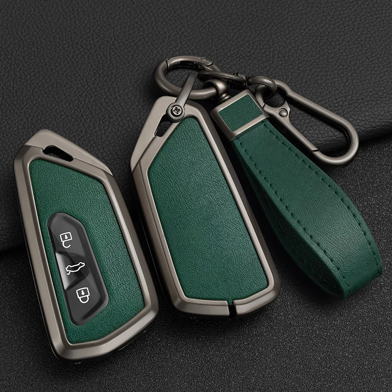 

Alloy Car Key Case Cover Shell For VW Volkseagen Golf 8 MK8 ID.3 ID.4 Cupra Skoda Octavia A8 SEAT Leon MK4 2020 2021 Formentor T