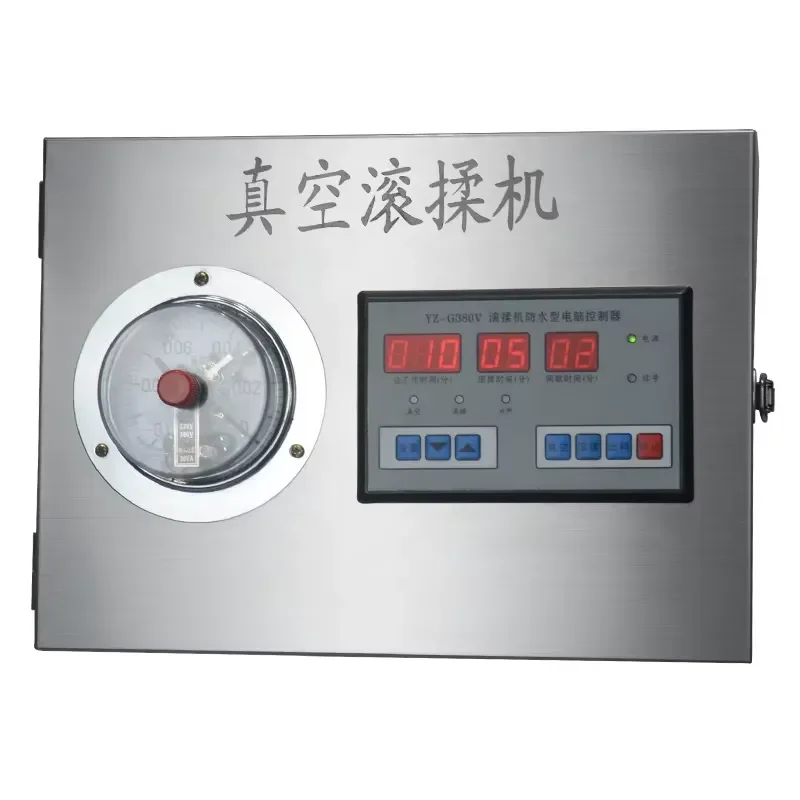 Stainless Steel Automatic Fish Chicken Meat Tumbler Marinating Vacuum Marinator Roll Kneading Machine