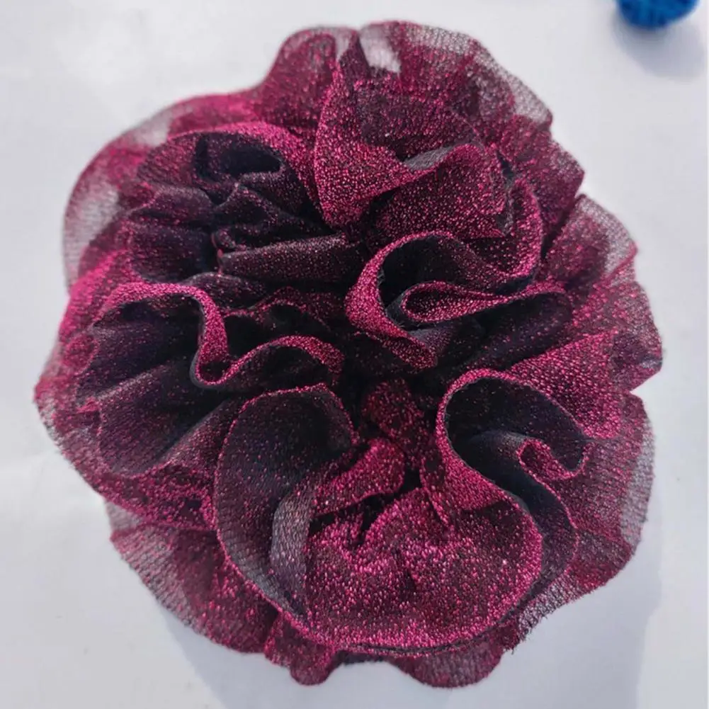 Beautiful Hair Tie Flower Shape Gift Shining Flower Shape Hair Tie  Accessories Hair Band for Dating